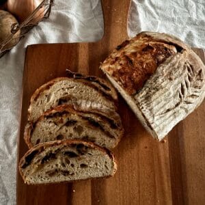 Featured image for sourdough onion bread.
