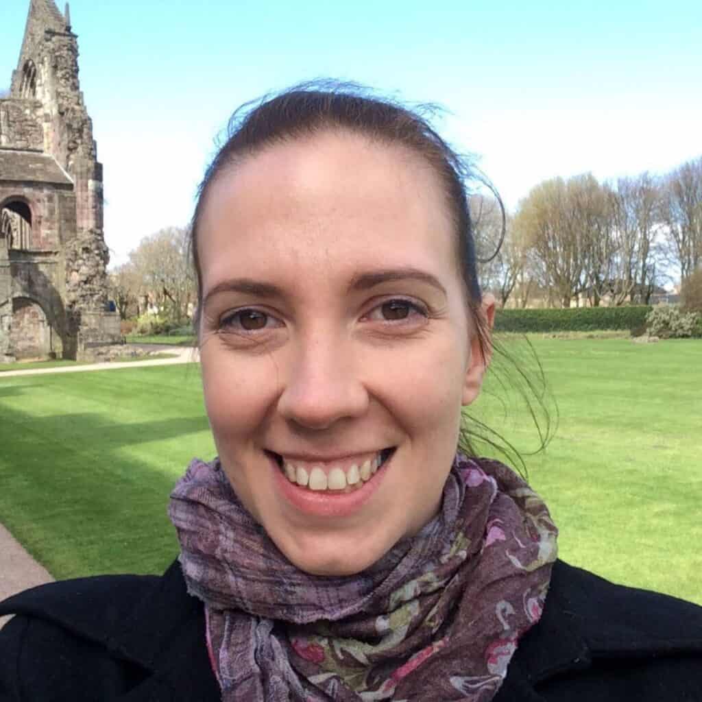Maayke in Edinburgh.