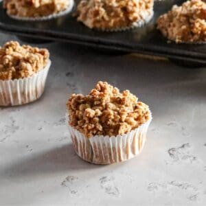 Two sourdough banana muffins.