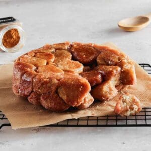 Close up of monkey bread with sourdough.