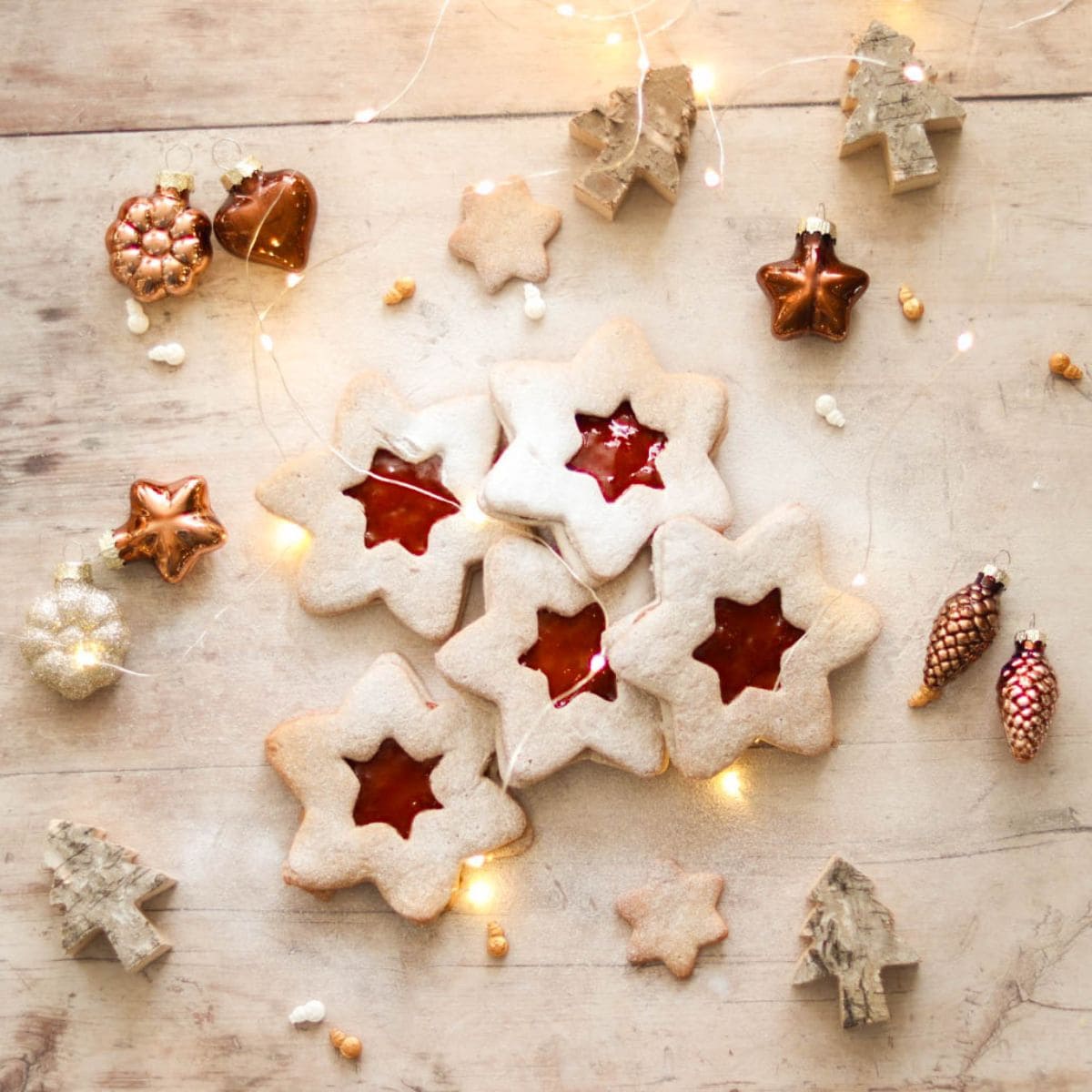 Sourdough Linzer Cookies