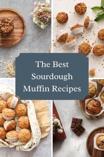 A collage with photos of our favorite muffins.